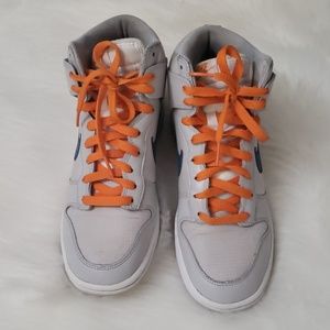 Orange/Blue/Light Grey Nikes